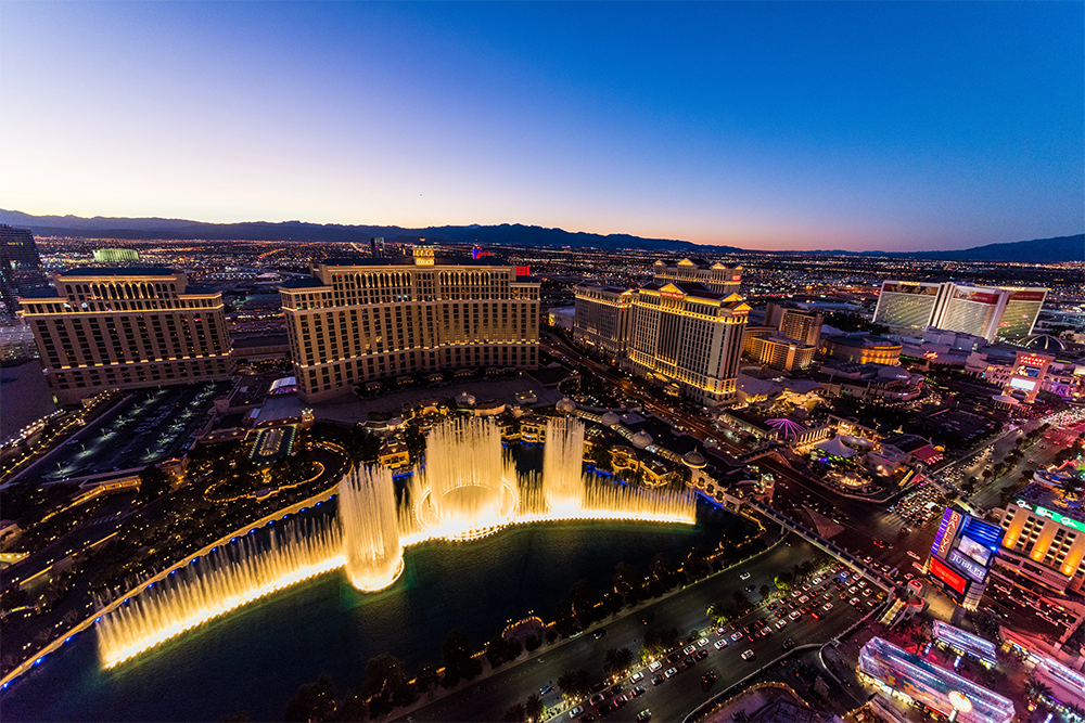 Your standard aerial view of Las Vegas