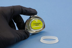 Gasket removed from the dispenser