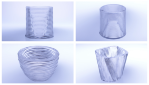 Experimental 3D printed glass from Mediated Matter