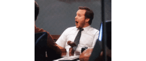 Chris Pratt looked EXCITED on Parks and Rec